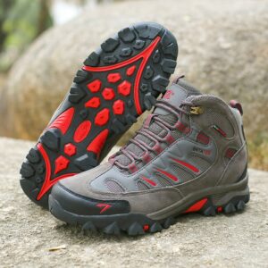 Sepatu Gunung SNTA 493 Grey Red Terbaik
